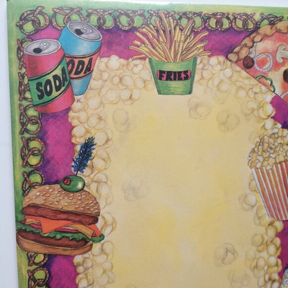 Paper Wiz Sealed Stationery Snack Food Junk Popcorn Ice Cream Fries Paper Pad - Picture 4 of 5